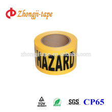 yellow non-adhesive pe hazard tape